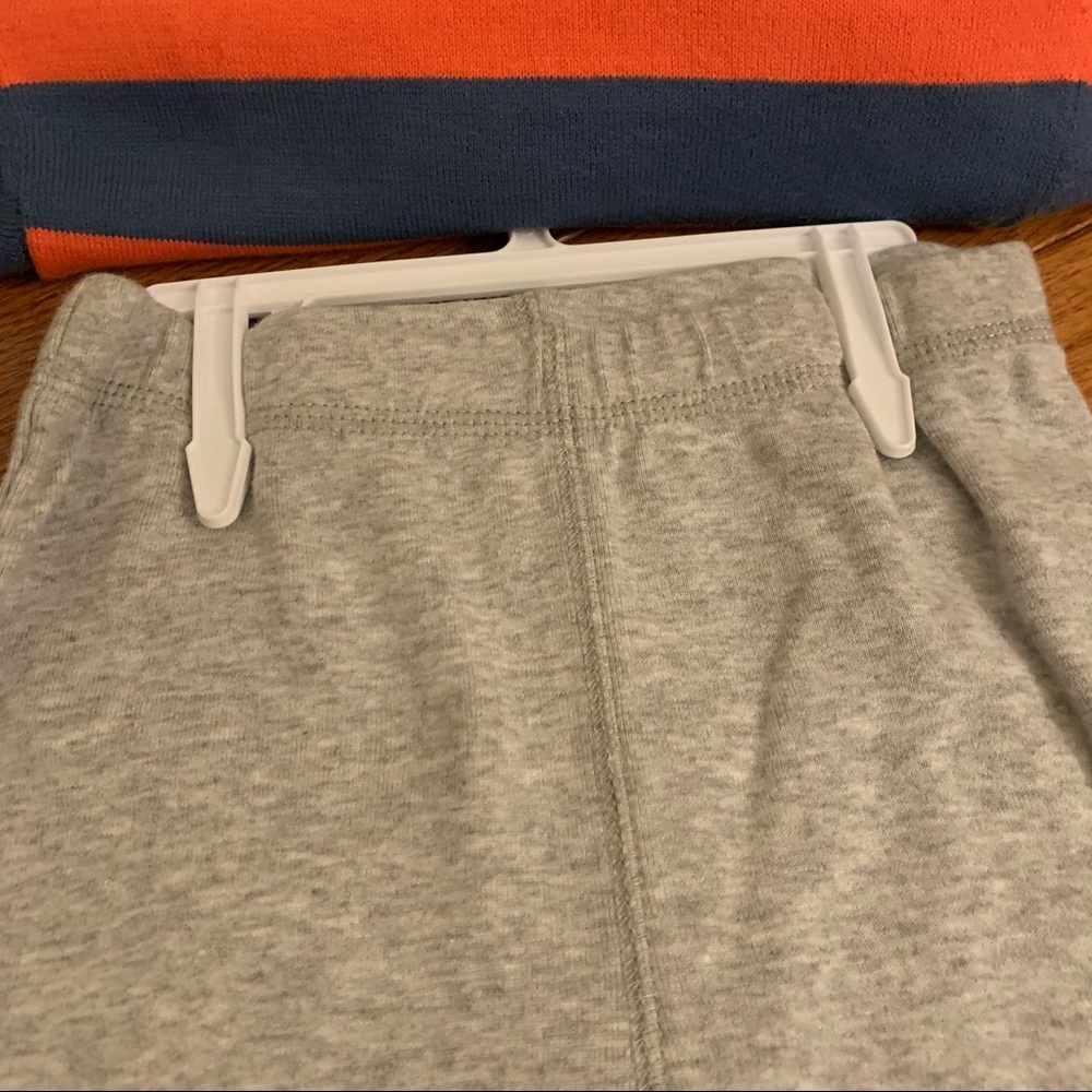 Carter’s Blue and Orange Sweater and Gray Pant set - Picture 4 of 4